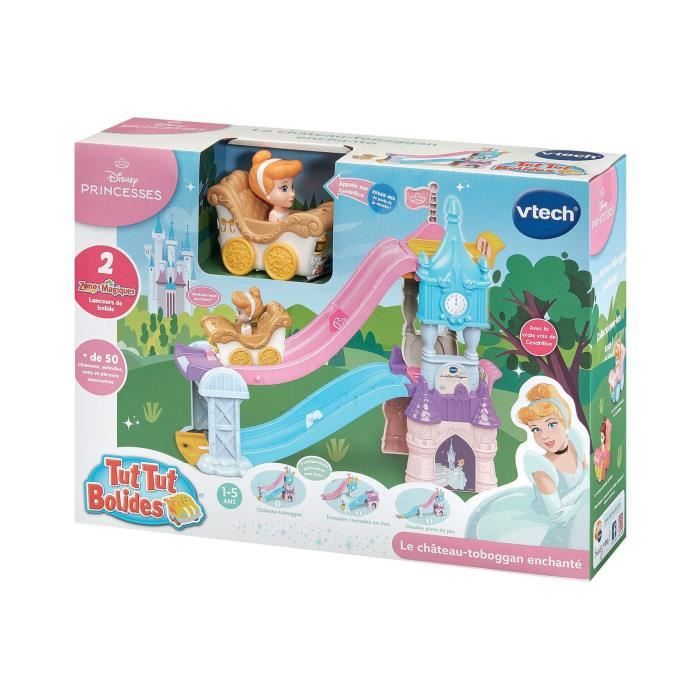 VTECH TUT TUT BOLIDES DISNEY PRINCESSES - CHÂTEAU - TOBOGGAN ENCHANTÉ ( + LE CARROSSE MARIAGE ENCHANTÉ DE CENDRILLON)