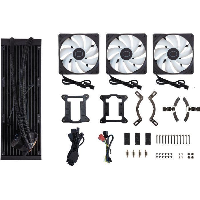 Watercooling - COOLER MASTER - MasterLiquid 360L Core Noir ARGB (MLW-D36M-A18PZ-R1) COOLER MASTER