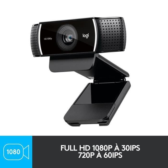 LOGITECH - Webcam Stream Full HD C922 Pro - Noir - Paloma Tech