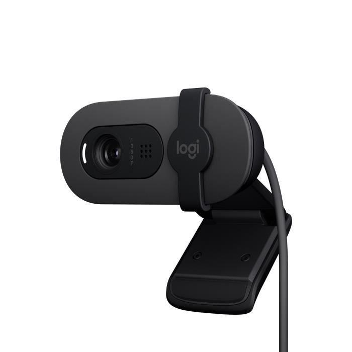 Webcam Logitech Brio 100 Full HD avec confidentialité, Correction automatique de l''éclairage, USB-A - Graphite LOGITECH