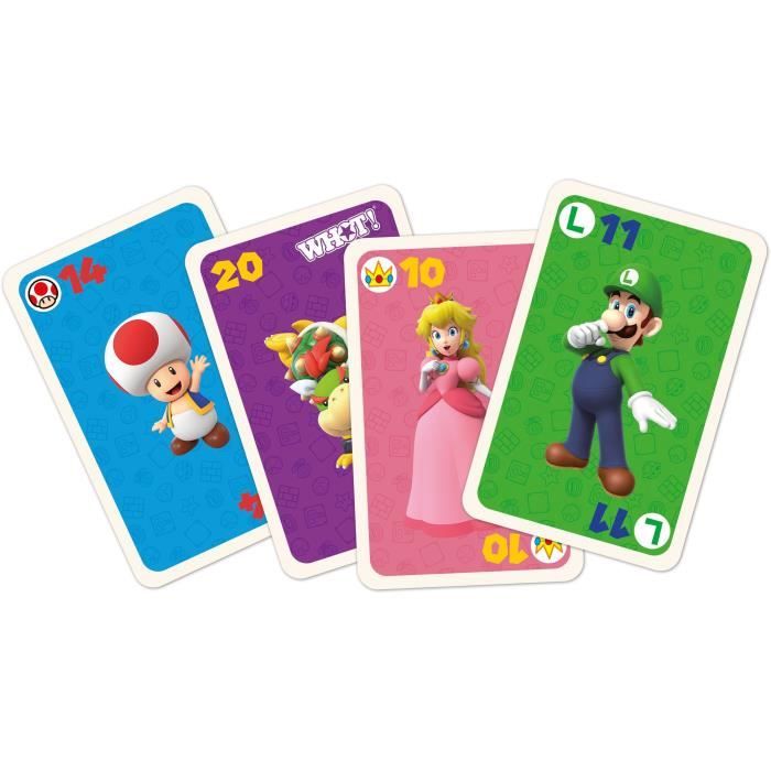 Whot! Super Mario - Jeu de cartes - WINNING MOVES - Jeu de cartes aux couleurs de Super Mario pour toute la famille.