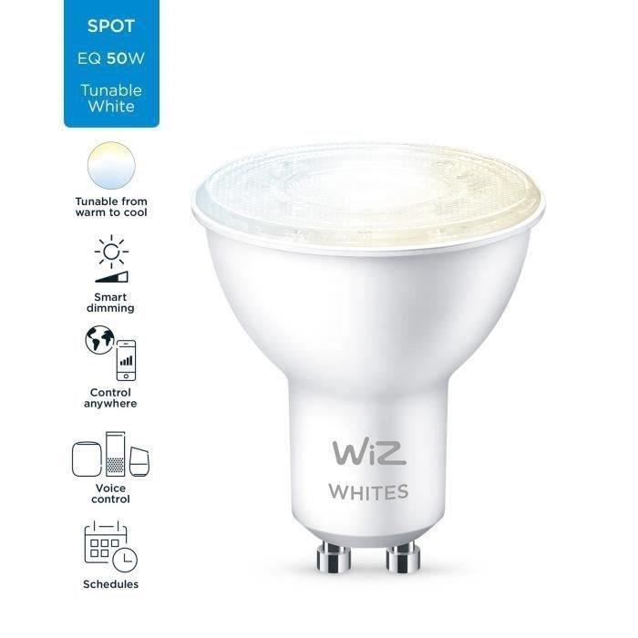 WiZ Ampoule connectée Blanc variable GU10 50W WIZ