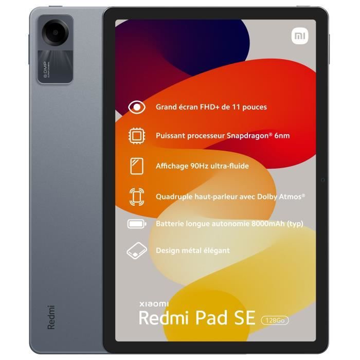 XIAOMI PAD SE 11 256Go Gris + Etui universel