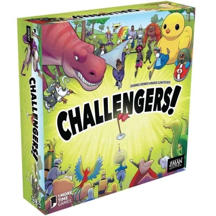 Z-Man Games - Challengers - As d’or 2023 - Jeu de société - A partir de 8 Ans - 1 a 8 Joueurs - 45 Min