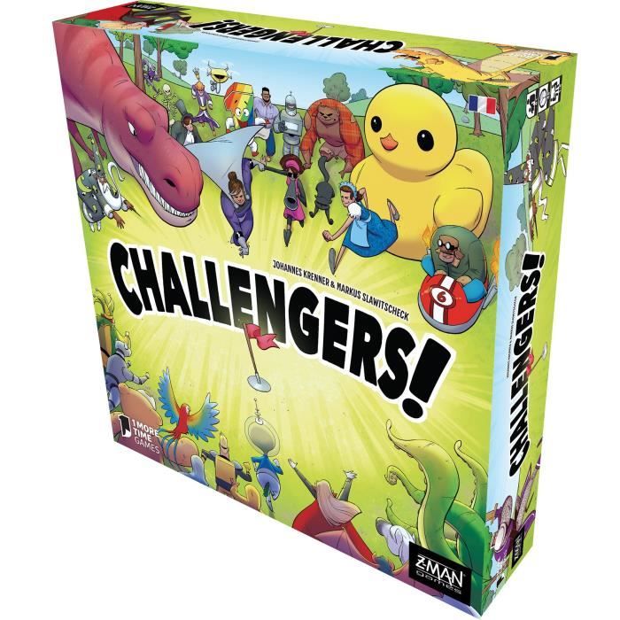 Z-Man Games - Challengers - As d’or 2023 - Jeu de société - A partir de 8 Ans - 1 a 8 Joueurs - 45 Min