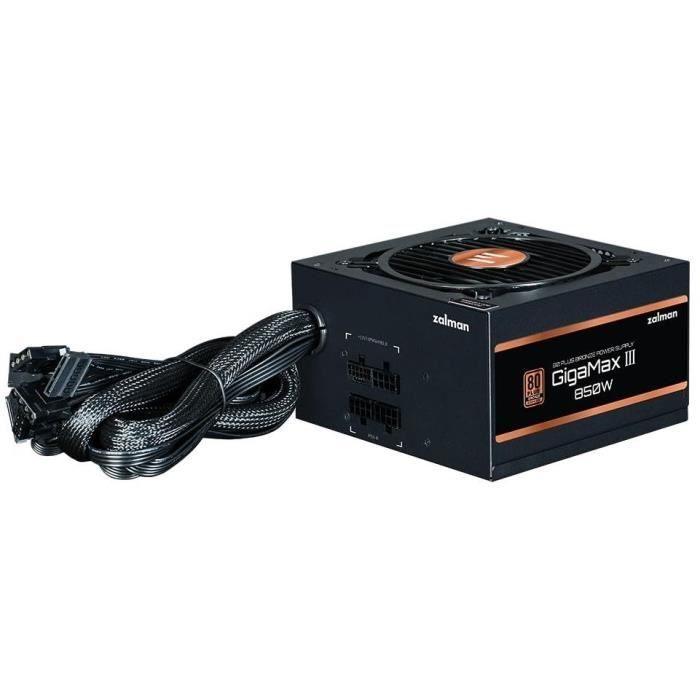 ZALMAN GigaMaxIII 850W v2 (80+Bronze) ATX3.0 - Alimentation PC - 850W ZALMAN