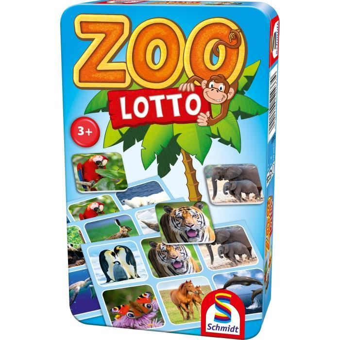 Zoo Lotto - Jeux de Société - SCHMIDT SPIELE - Amusez-vous en famille avec ce jeu de loto passionnant!