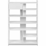 Scarpiera - MÜNSTER - Bianco - 12 paia di scarpe - 71,5 x 25 x 109 cm - immagine 2