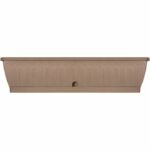 Jardinera - GARDEN ID Terraflor - Taupe 80 cm - Durabilidad - Reserva de agua - Reciclado y 100% reciclable - Volumen para plantas.