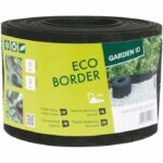 Bordura da giardino in gomma riciclata - GARDEN ID Eco Border - 5 m H10 cm - Indistruttibile - Installazione flessibile, diritta o curva.