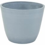 Vaso - MEGA COLLEZIONI - Ecostone Egg - Ø 31 cm - H 25,5 cm - Grigio