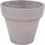 Vaso - MEGA COLLEZIONI - Ecostone Planter - Ø 41 cm - H 35 cm - Tortora