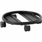 Vassoio con ruote in metallo - Carrello in metallo GARDEN ID - diametro 35 cm Max 68 kg - rotazione 360°, altezza ottimizzata, solido.