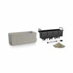 Jardiniere - Cottage Balconera 50 - Kit completo - Marrone sabbia - 8 L - LECHUZA - immagine 2