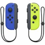 Coppia di joystick Joy-Con sinistro blu e destro giallo neon - immagine 2