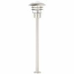 Paletto esterno TERRENCE H90 cm - BRILLANTE - Acciaio - È necessaria 1 lampadina E27 - immagine 2