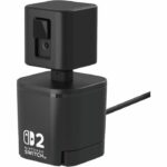Videocamera USB - HORI - Nintendo Switch 2 - Braccio flessibile e copriobiettivo - Nero