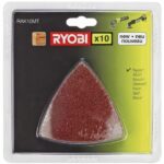 RYOBI Kit 10 triangoli abrasivi per Multitool 60/80/120