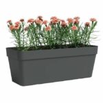 Fioriera - Plastica - Antracite - Rettangolare - L49,9 x P20 x H18,1cm - ARTEVASI - immagine 2