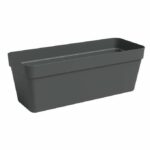 Fioriera - Plastica - Antracite - Rettangolare - L49,9 x P20 x H18,1cm - ARTEVASI