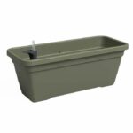 Fioriera - Plastica - Verde secco - Rettangolare - L77,9 x P24 x H22cm - ARTEVASI