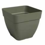 Vaso - ARTEVASI - CAPRI CAMPANA - Quadrato - Verde secco - L36,5 x P36,5 x H33,5 cm