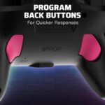 PDP - Controller wireless Glow per Nintendo Switch e Switch OLED - Grand Prix Peach - Nero e rosa - immagine 2