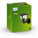 CREEK - Applique per esterno a parete H20cm Nero Philips