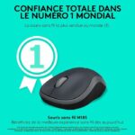 Mouse ottico senza fili Logitech - Grigio M185 - immagine 2