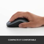 Mouse ottico senza fili Logitech - Grigio M185 - immagine 6
