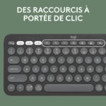 LOGITECH - Tastiera wireless - Pebble Keys 2 M380s - Bluetooth - Pulsante Easy-Switch - Grafite - (920-011803) - immagine 4