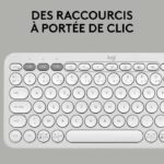 LOGITECH - Tastiera wireless - Pebble Keys 2 M380s - Bluetooth - Pulsante Easy-Switch - Bianca - (920-011804) - immagine 4