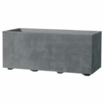 Muret Planter - DEROMA - Millennium R - Grigio cenere - Con riserva d'acqua - 59 cm