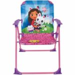 Mobili da giardino - FUN HOUSE - Mobili da giardino Gabby e Magic House Tavolo 46 x 46 cm 2 sedie pieghevoli ombrellone 125 x 100 cm - immagine 2