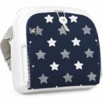Alzasedia per tavolo da pranzo - BENBAT - Portatile e lavabile - Facile da piegare - Cintura di sicurezza regolabile - Blu marino - immagine 5