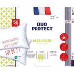 DODO - Set 2 cuscini morbidi - DUO PROTECT - 50 x 70 cm - 100% Poliestere VOLUPT'AIR - Bianco - immagine 2