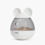 Distributore di snack per gatti - CATIT - PIXI - Design orecchie di topo - Bianco