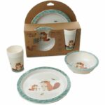 Il mio primo set per pasti al microonde - THERMOBABY - Castor - Piatto, ciotola, tazza