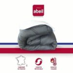 ABEIL Piumino bicolore - 200 x 200 cm - Bianco e grigio