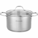 AM0073 Arthur Martin Pentola 32 cm con coperchio  Acciaio inossidabile  Tutte le fonti di calore compresa l'induzione