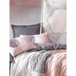Completo letto - 1 copripiumino 220 x 240 cm + 2 federe 60 x 60 cm - 100% cotone - Grigio - immagine 4