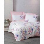 Set letto - 1 copripiumino 220 x 240 cm + 2 federe 60 x 60 cm - 100% cotone - Rosa