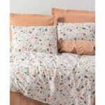 Completo letto - 1 copripiumino 220 x 240 cm + 2 federe 60 x 60 cm - 100% cotone - Caramello - immagine 4