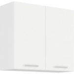ATLAS Colonna 2 ante battenti - Decoro bianco - L80 cm