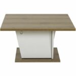 Tavolino da bar ATOS - Quadrato - Rovere Helvezia / Bianco - 69 x 69 x 38 cm - immagine 4