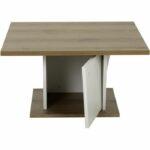 Tavolino da bar ATOS - Quadrato - Rovere Helvezia / Bianco - 69 x 69 x 38 cm - immagine 5