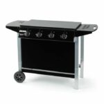 Barbecue a gas - GRILL GARDEN - Nero e grigio - 4 fuochi con coperchio - immagine 3