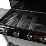 Barbecue a gas - GRILL GARDEN - Nero e grigio - 4 fuochi con coperchio - immagine 4