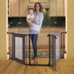 Barriera di sicurezza - DREAMBABY - DENVER - 3 pannelli - 85,5-200 x 74 cm - Bidirezionale - Nera - immagine 4