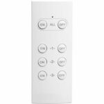 Confezione da 2 prese telecomandate per uso esterno + telecomando - GAO - 230 V - Nero